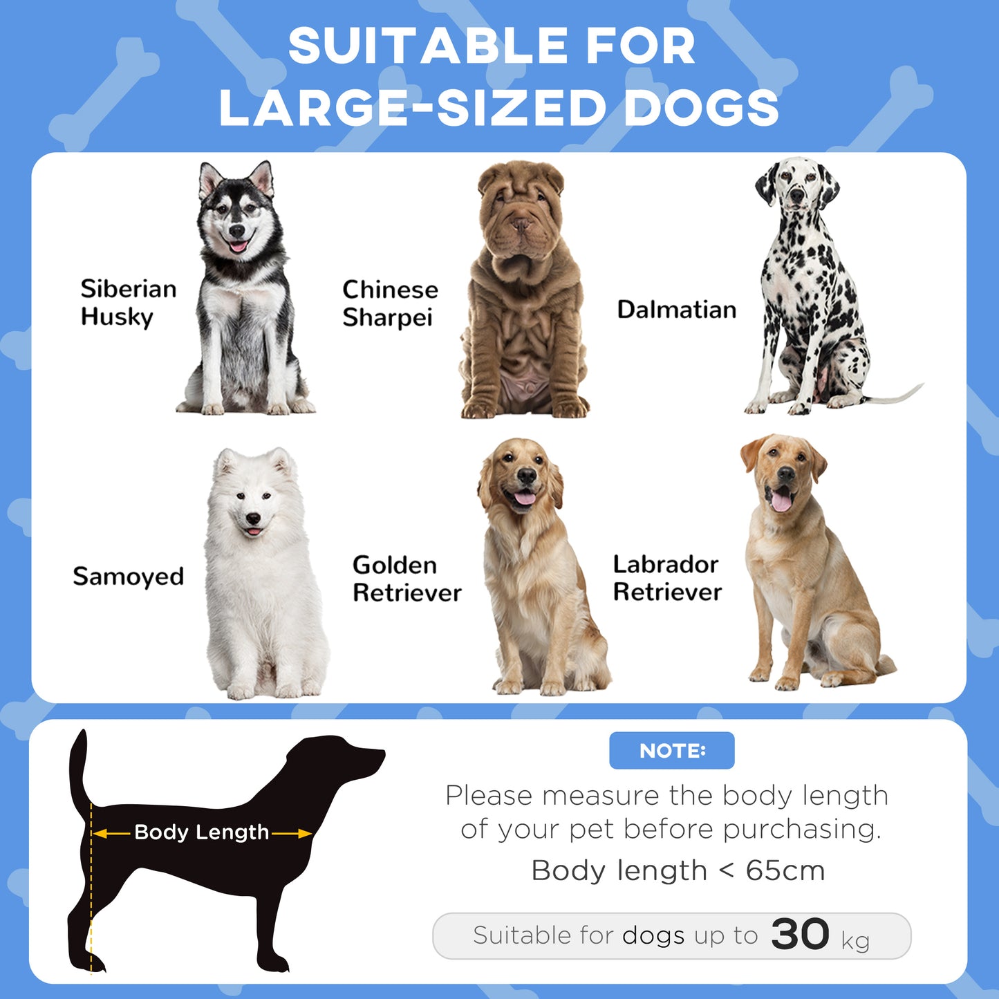 Cooling Raised Pet Bed w/ Washable Breathable Mesh, for Large Dogs, 106 x 76 x 94cm - Dark Blue