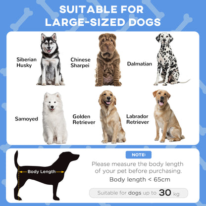 Cooling Raised Pet Bed w/ Washable Breathable Mesh, for Large Dogs, 106 x 76 x 94cm - Dark Blue