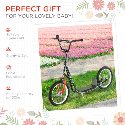 Kick Scooters for Kids with Adjustable Height, Anti-Slip Deck, Dual Brakes, Rubber Tyres