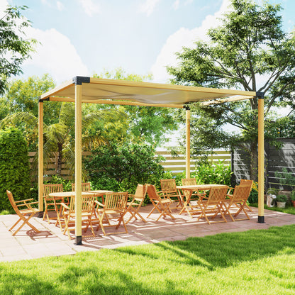Pergola Kit, DIY Pergola Brackets with 3-Way Pergola Corner Brackets and Post Base for 92mm Lumber