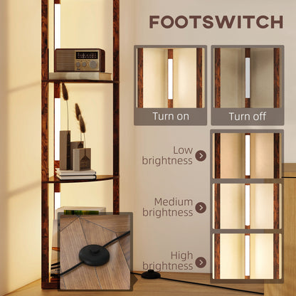 4-Tier Corner Floor Lamp