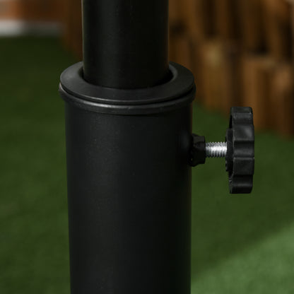 25 kg Parasol Base, Heavy Duty Concrete Patio Umbrella Stand with Adjustable Knob