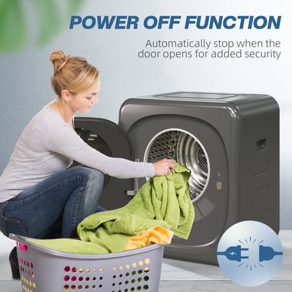 2.5 kg Compact Tumble Dryer, with UV Sterilisation - Grey
