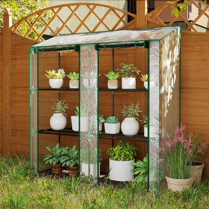 46 x 143cm Three-Shelf Mini Greenhouse - Clear