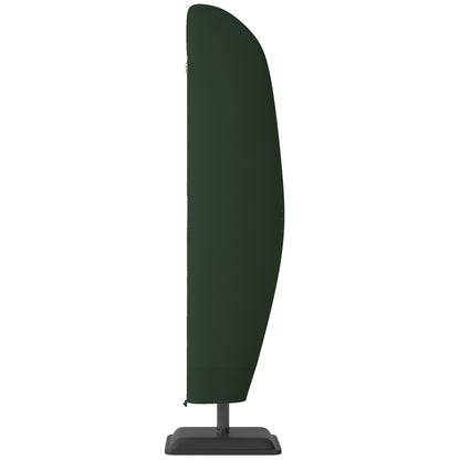 Parasol Cover, 300D Oxford Cantilever Umbrella Cover Fit for 2-4m Parasol, Green