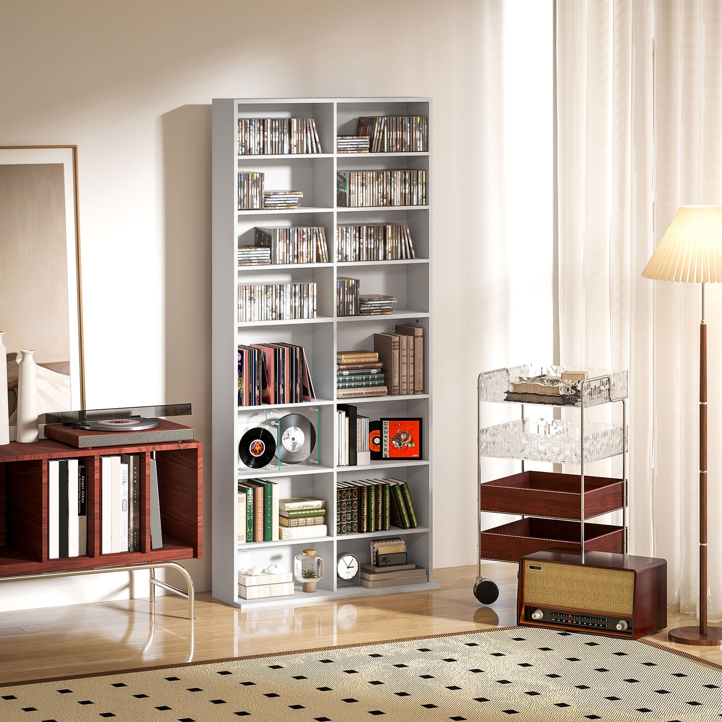 640 CD Storage Tower - White