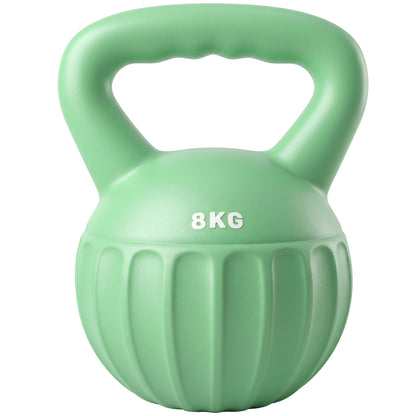 Kettlebell for Strength Training Kettle Bell with Non-Slip Handle 8 kg Green