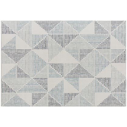 Modern Area Rug, Geometric Pattern Non-Slip Washable Rug, Soft Floor Carpet for Living Room, Bedroom, Dining Room