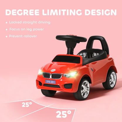 Ride on Car Baby Toddler Walker Foot to Floor Sliding Car Slider, Red