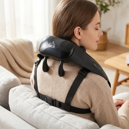 Cordless Neck Massager with Heat, Deep Tissue 4D Shiatsu Neck and Shoulder Massager for Car Home, Gifts for Men Women