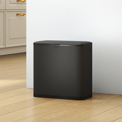 8L Hanging Kitchen Bin, Rubbish bin with Lid and Removable Inner Bucket for Kitchen Cabinet Door, Under Sink, Office
