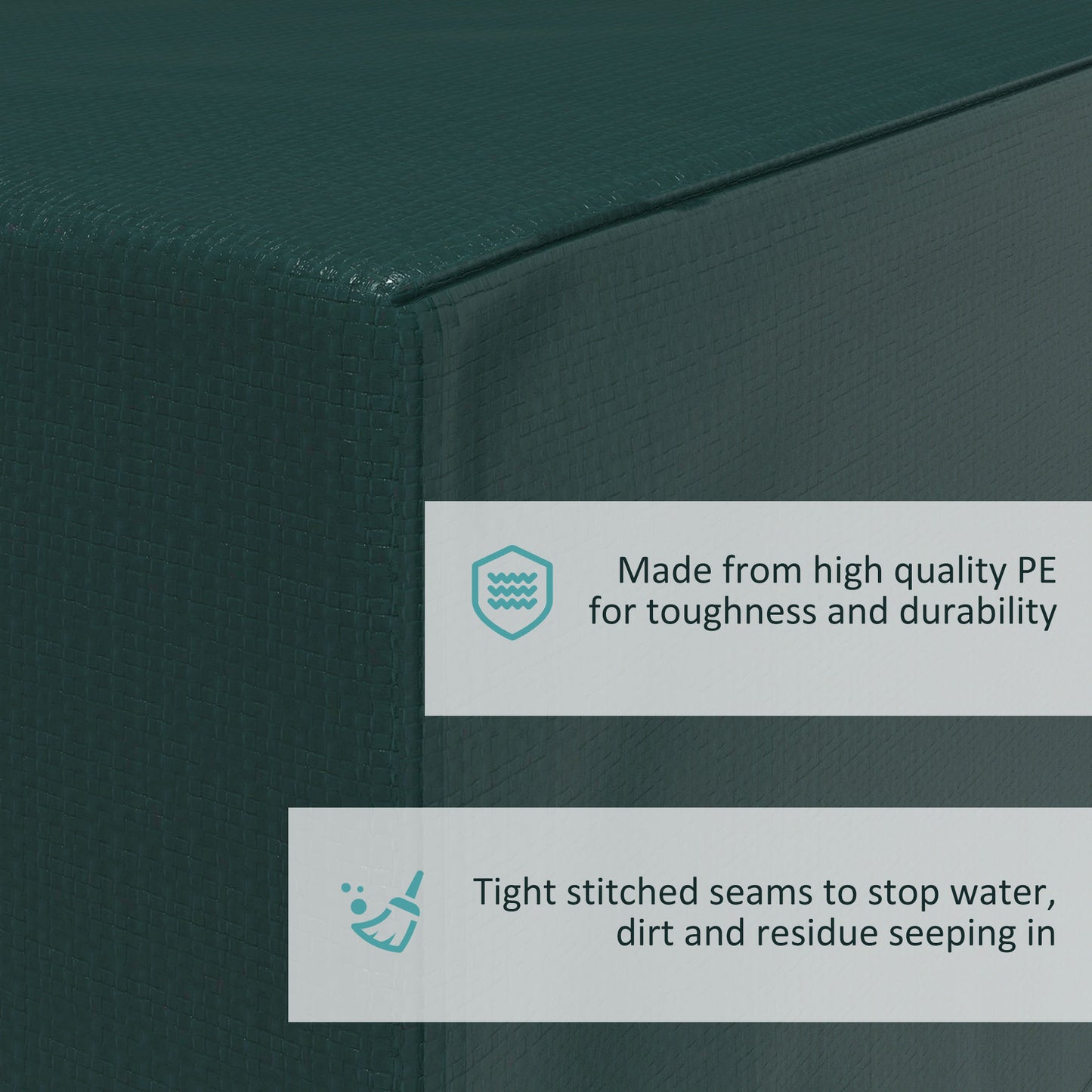 Garden Furniture Cover, Waterproof Anti-UV Large Protective Patio Set Covers, 235 x 190 x 90cm, Green
