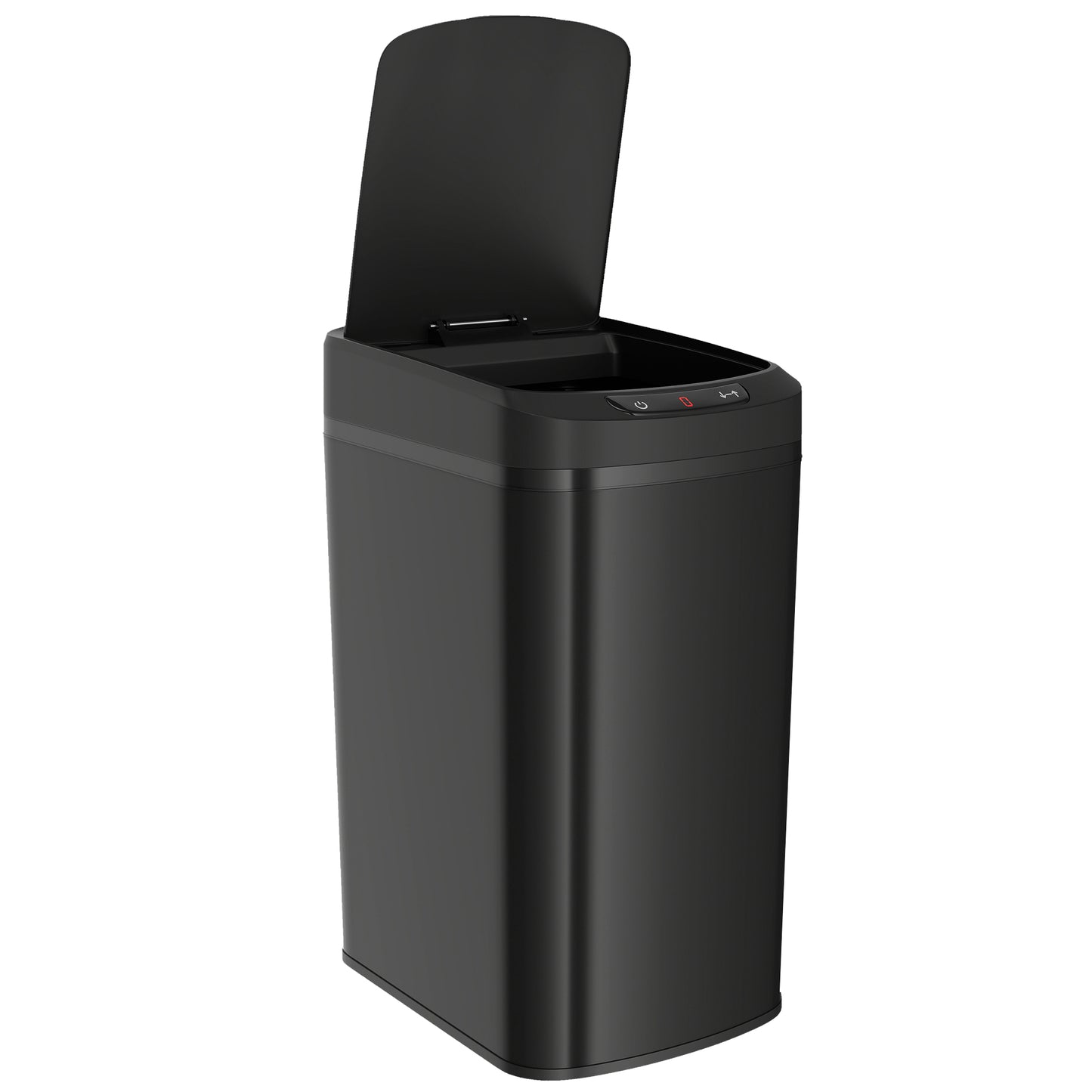 12L Sensor Bin, Automatic Touchless Motion Sensor Kitchen Bin with Fingerprint Resistant Stainless Steel, Black