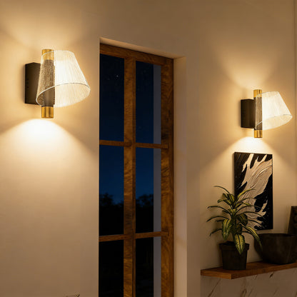 Led Wall Lamp 2 Pack, 5W Modern Indoor Starry Wall Light, Colour Temperature Adjustable 3000K/4000K/6500K, for Bedroom