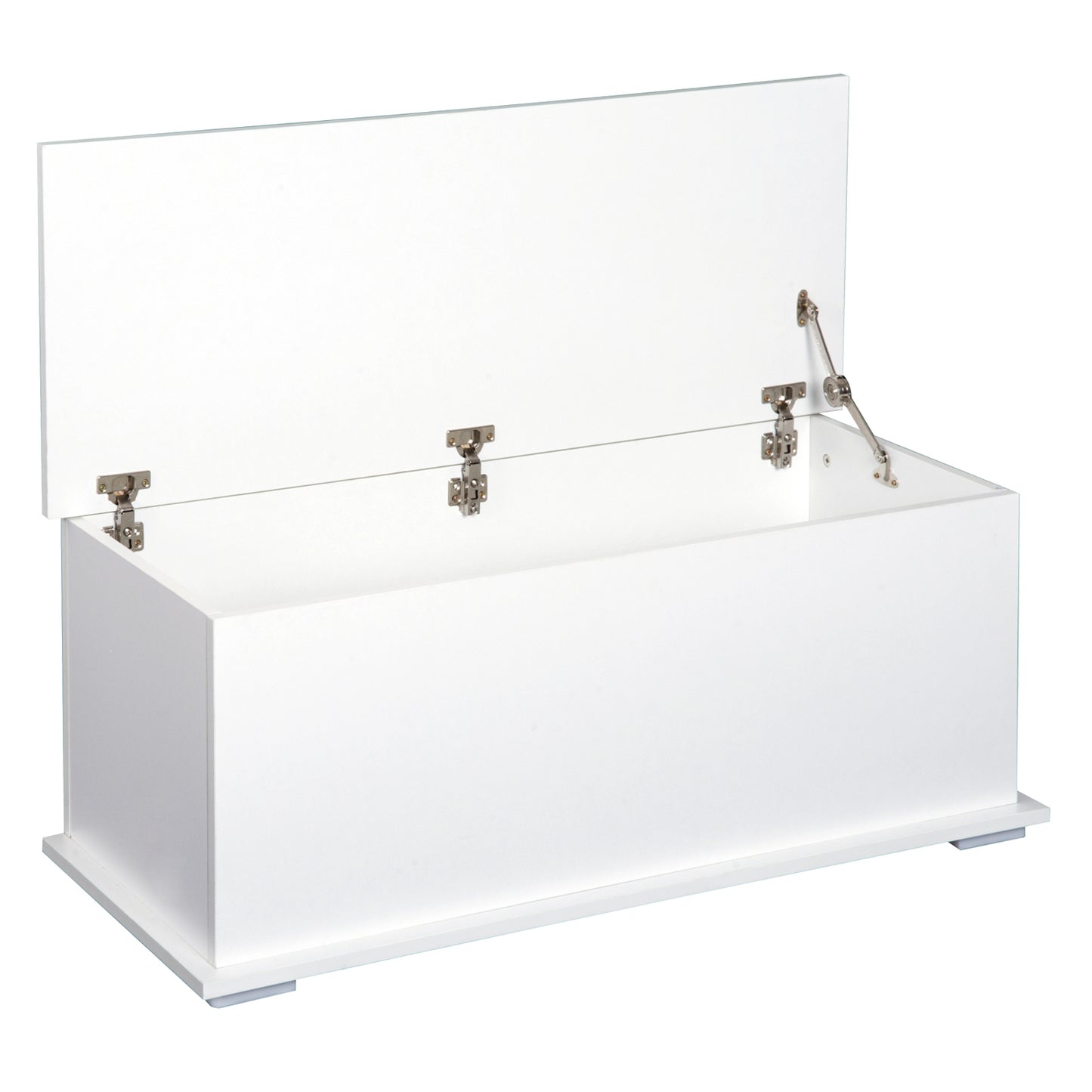 113L Storage Chest, Storage Box with Flip-Top Lid and 2 Safety Hinges, Storage Trunk for Living Room, Entryway