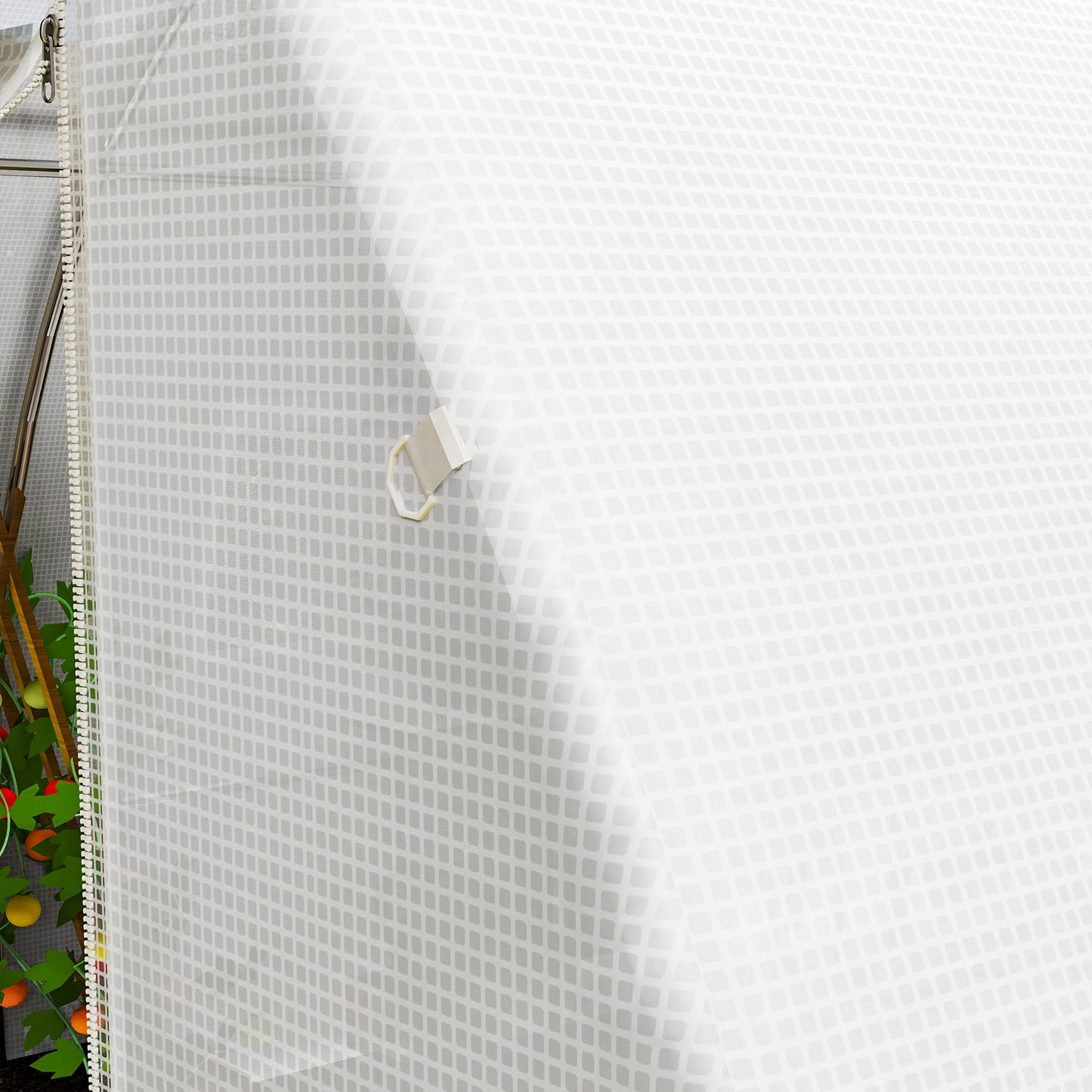 4 x 3 x 2m Polytunnel Greenhouse Replacement Cover ONLY Winter Garden Plant PE Cover for Tunnel Walk-in Greenhouse with Roll