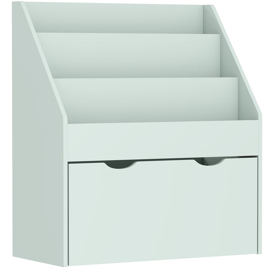 Bookcase for Kids with Shelves, Drawer, Bookcase for Bedroom, Playroom, Green