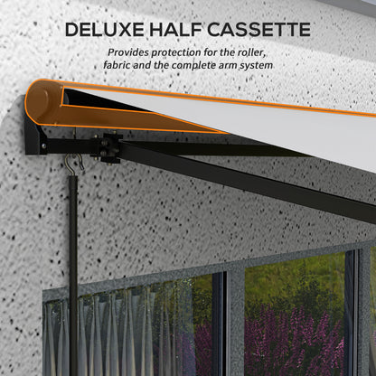 Electric Awning with Aluminium Frame and Remote Control, 3 x 2m, Light Grey