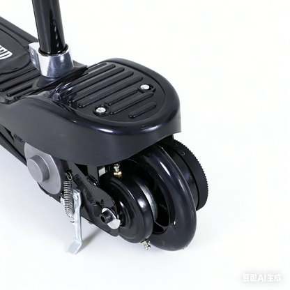 Powered Powered Scooter Ride-On, with Brakes, Adjustable Seat, Adjustable Handlebars, Black