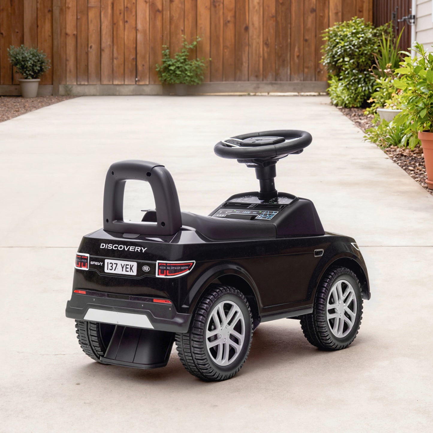Land Rover Licensed Toddler Ride on Car with Horn, Engine Sounds, Under-Seat Storage, for 18-36 Months, Black
