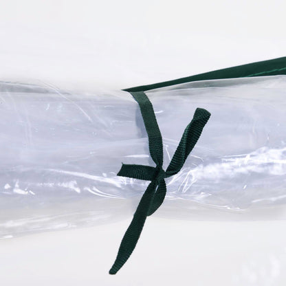 Mini Greenhouse, Small Polytunnel Green House with Zipped Doors, Steel Frame for Garden Patio, 250 x 100 x 80cm, Clear