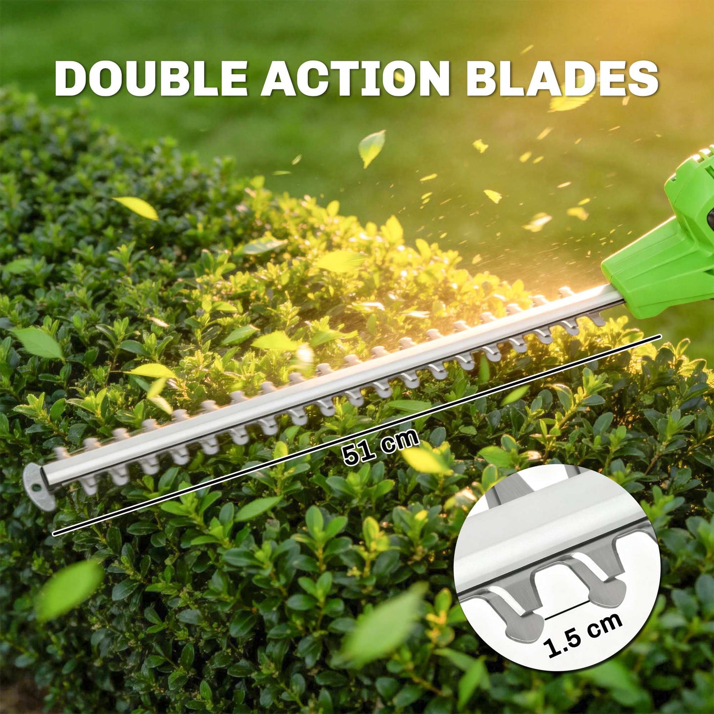 2.6m Corded Extendable Hedge Trimmer with 90° Adjustable Head, 450W Telescopic Electric Hedge Cutter Long Reach