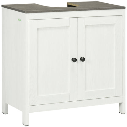 Modern Bathroom Sink Cabinet, Floor Standing Under Sink Cabinet, Freestanding Storage Cupboard with Adjustable Shelf