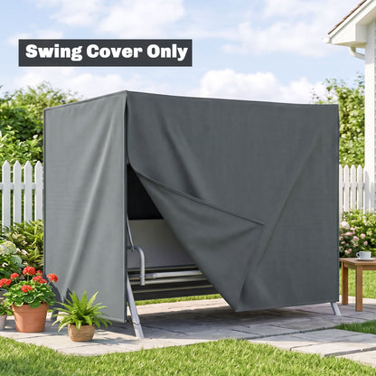 220 x 125cm Three-Seater Swing Chair Protective Cover - Grey