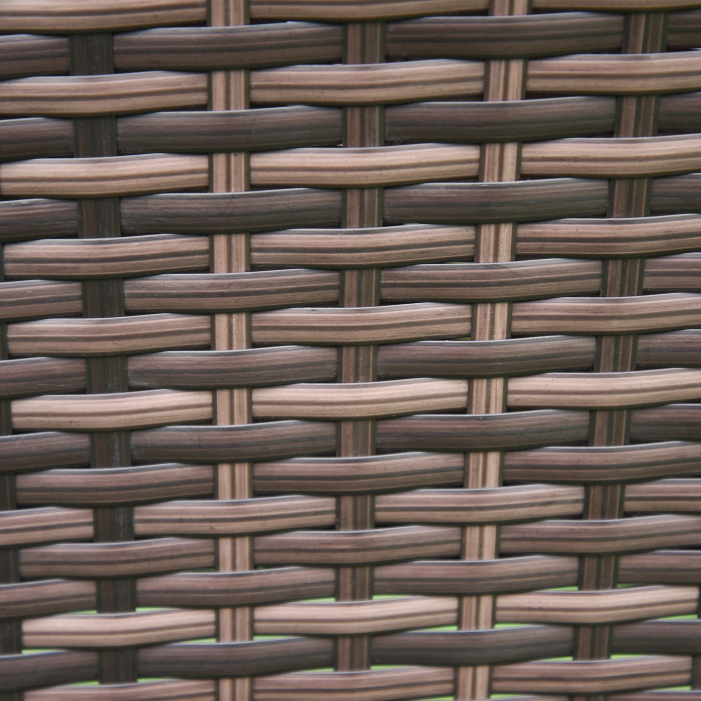 Three-Piece Rattan Chair Set, with Cushions - Brown