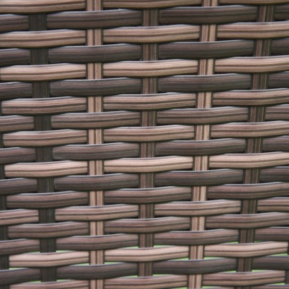 Three-Piece Rattan Chair Set, with Cushions - Brown
