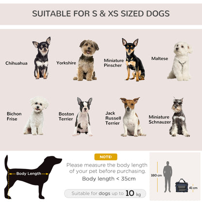 Foldable Pet Carrier for Small and Miniature Dogs, Portable Cat Carrier Soft Side Pet Travel Crate with Removable Mat