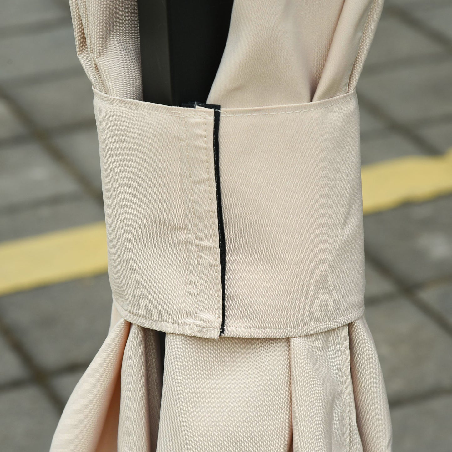 Replacement Gazebo Curtains, 4-Panel Gazebo Side Panels Only, for 3 x 3 (M) Gazebos or Pergolas, Hooks/C-Rings Included