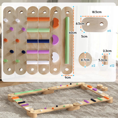 Wooden Coordination / Agility Balance Beam for Kids