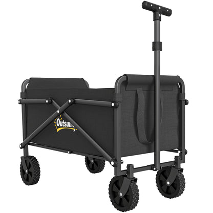 62L Festival Trolley on Wheels, Portable Small Folding Trolley Cart
