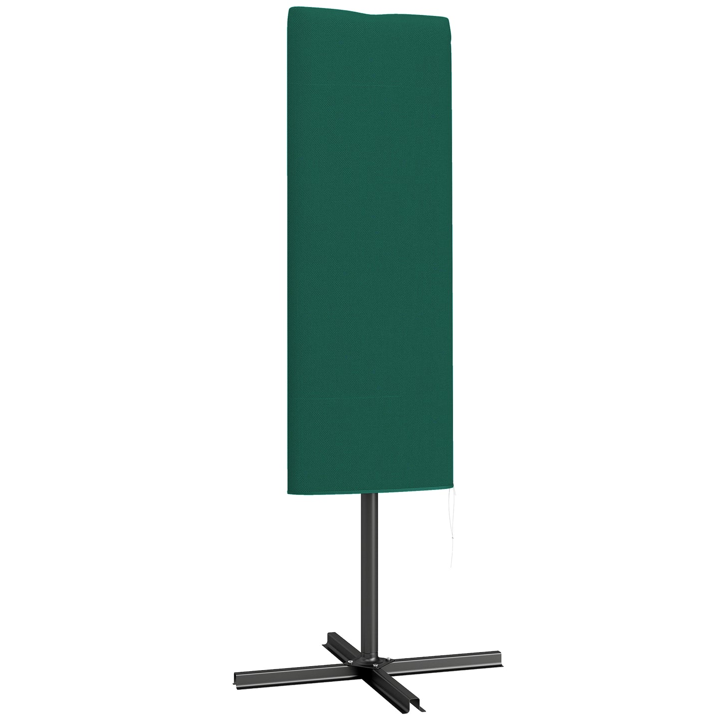 Garden Parasol Cover, Outdoor Patio Umbrella Protector Weatherproof Garden Patio for 2-4.6m Parasol, Dark Green