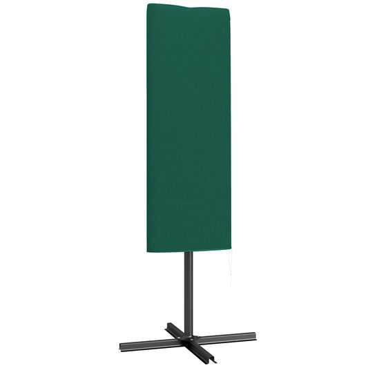 Garden Parasol Cover, Outdoor Patio Umbrella Protector Weatherproof Garden Patio for 2-4.6m Parasol, Dark Green