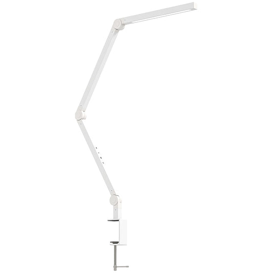 LED Desk Lamp, Dimmable Desk Light with Swing Arm and Clamp