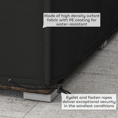 155 x 222cm Waterproof Furniture Cover - Black