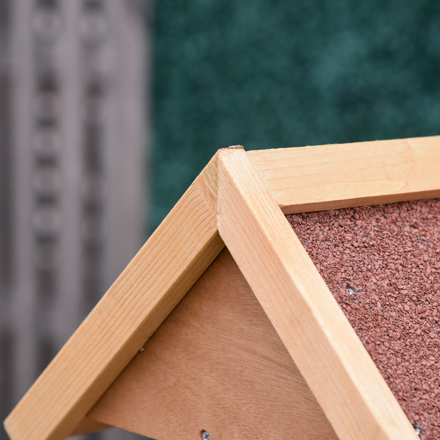Wooden Bird Table Wild Bird Feeding Station Freestanding Feeder for Garden Outdoor 55 x 55 x 144cm