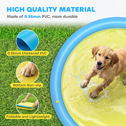 Dog Splash Pad for Garden, Patio, Summer Fun, 170 cm