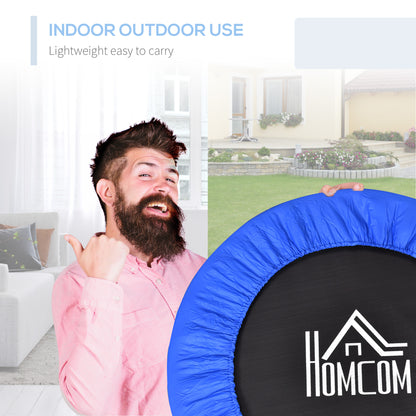 36" Mini Fitness Trampoline Home Gym Yoga Exercise Rebounder Indoor Outdoor Jumper with Safety Pad, Support Up to 100 KG
