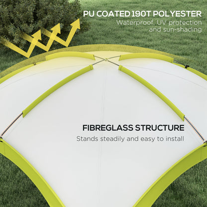 3.5 x 3.5M Camping Gazebo, Outdoor Event Shelter Dome Tent Garden Sun Shelter Patio Spire Arc Pavilion Camp Sun Shade Tent fo