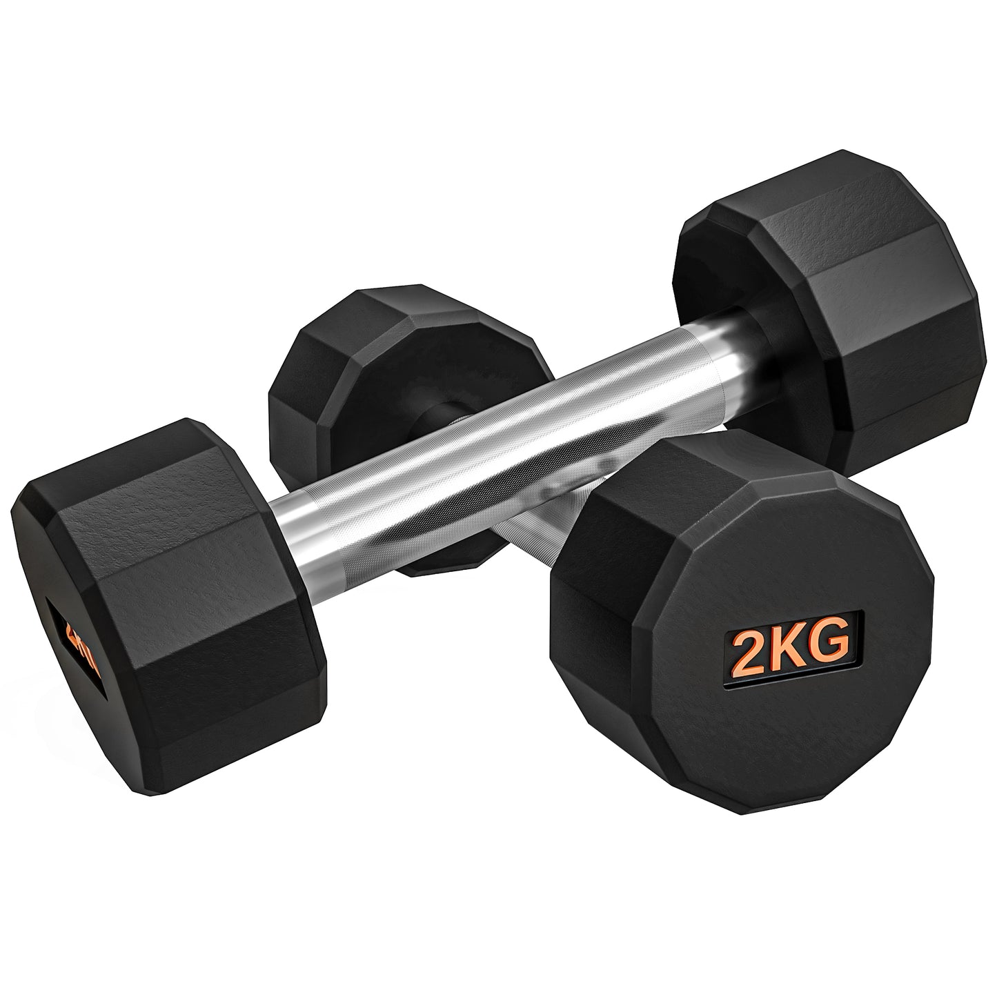 Dumbbells Weights Set with 12-Sided Shape and Non-Slip Grip for Men Women Home Gym Workout, 2 x 2kg