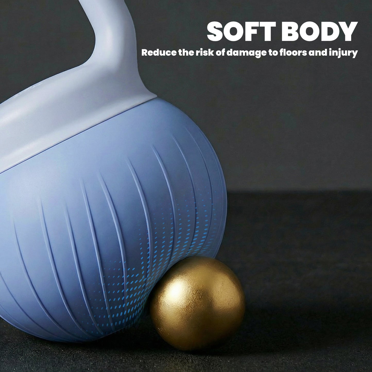 Soft Kettlebell, 10kg Kettle Bell with Anti-Slip Grip for Home Gym Weight Lifting and Strength Training