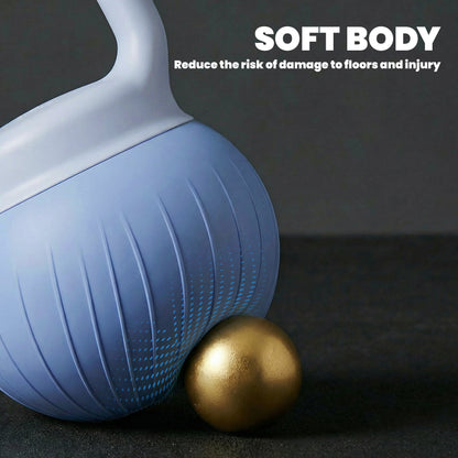 Soft Kettlebell, 10kg Kettle Bell with Anti-Slip Grip for Home Gym Weight Lifting and Strength Training