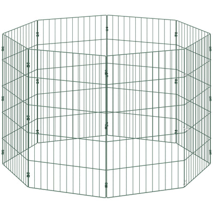 8 Panel Pet Playpen for Medium Dogs Indoor Outdoor 80 cm Height