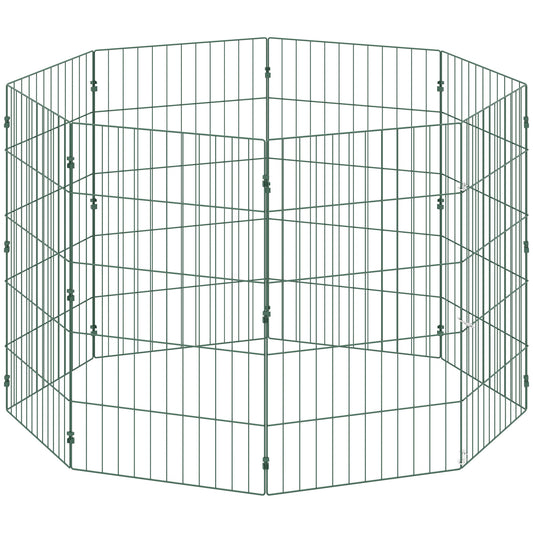 8 Panel Pet Playpen for Medium Dogs Indoor Outdoor 80 cm Height