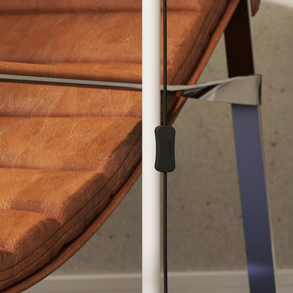 Floor Lamp for Living Room, Spotlight Reading Standing Lamp with Adjustable Height, Rocker on/off Switch