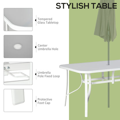 Seven-Piece Outdoor Dining Set - Grey