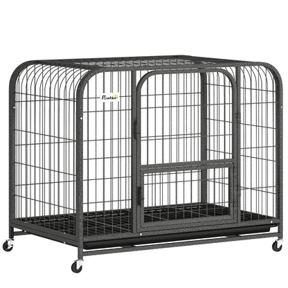 Heavy Duty Dog Crate,93 x 58 x 76 cm, Large Dog Cage for Small to Medium Breeds